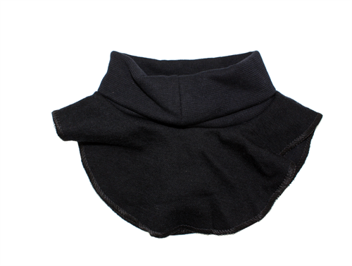 Joha neck warmer black merino wool/cotton